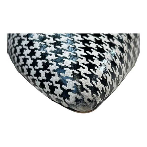 Donna Karen Women's Houndstooth Pointed Toe Stiletto Pump Heels Black White Sz 9 - Picture 7 of 11